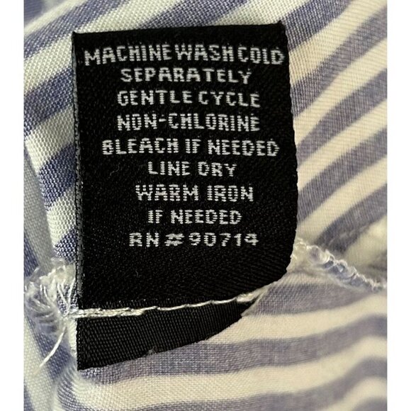 MSK Size XL Striped Blue and White Dress Coverup Beach Resortwear Holiday - Picture 10 of 13